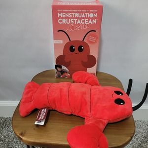 Menstruation Crustacean Lobster Plush Warming Pillow 14"